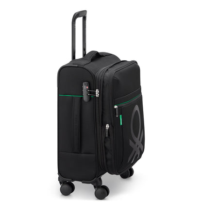 Delsey COLOR BLOCK - S Slim Expandable (55cm) - Black