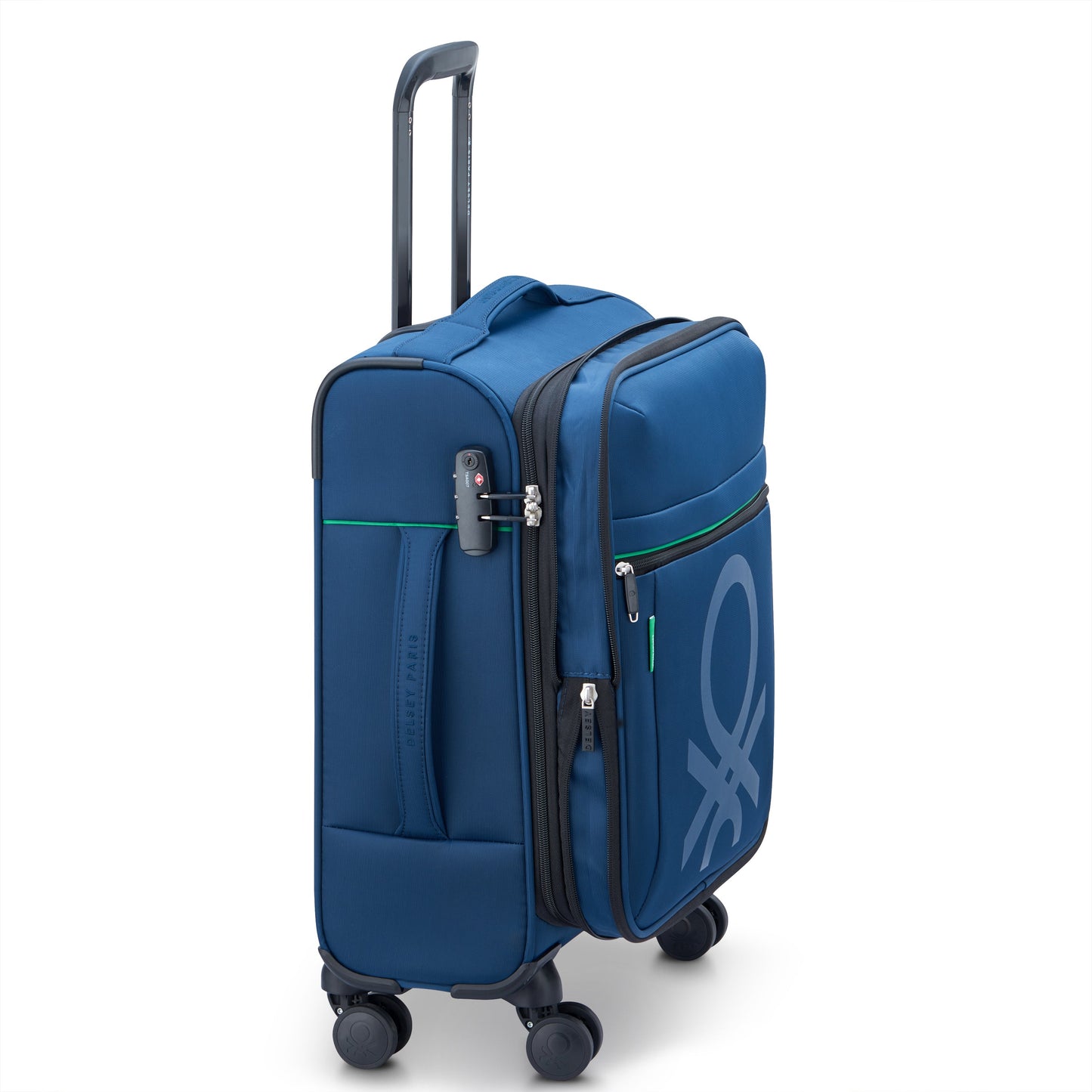 Delsey COLOR BLOCK - S Slim Expandable (55cm) - Navy