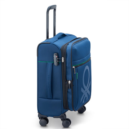 Delsey COLOR BLOCK - S Slim Expandable (55cm) - Navy
