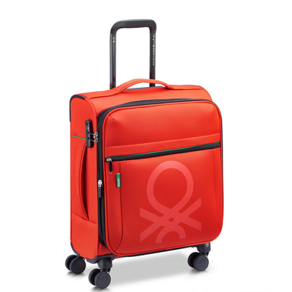 Delsey COLOR BLOCK - S Slim Expandable (55cm) - Red