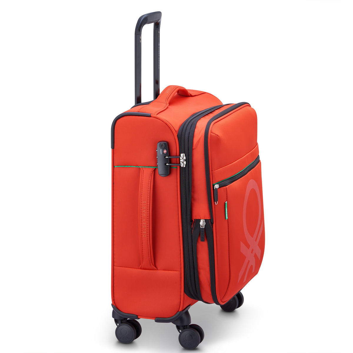 Delsey COLOR BLOCK - S Slim Expandable (55cm) - Red
