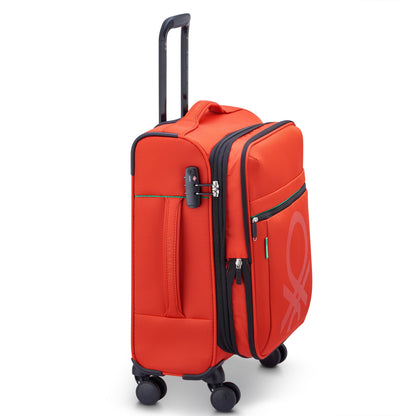 Delsey COLOR BLOCK - S Slim Expandable (55cm) - Red