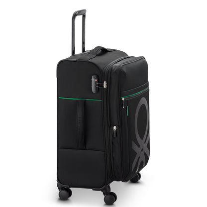 Delsey COLOR BLOCK - M Expandable (66cm) - Black