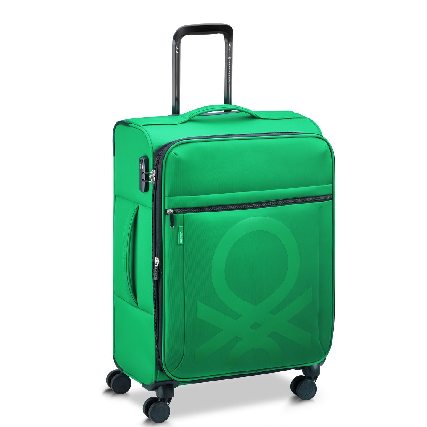 Delsey COLOR BLOCK - M Expandable (66cm) - Green