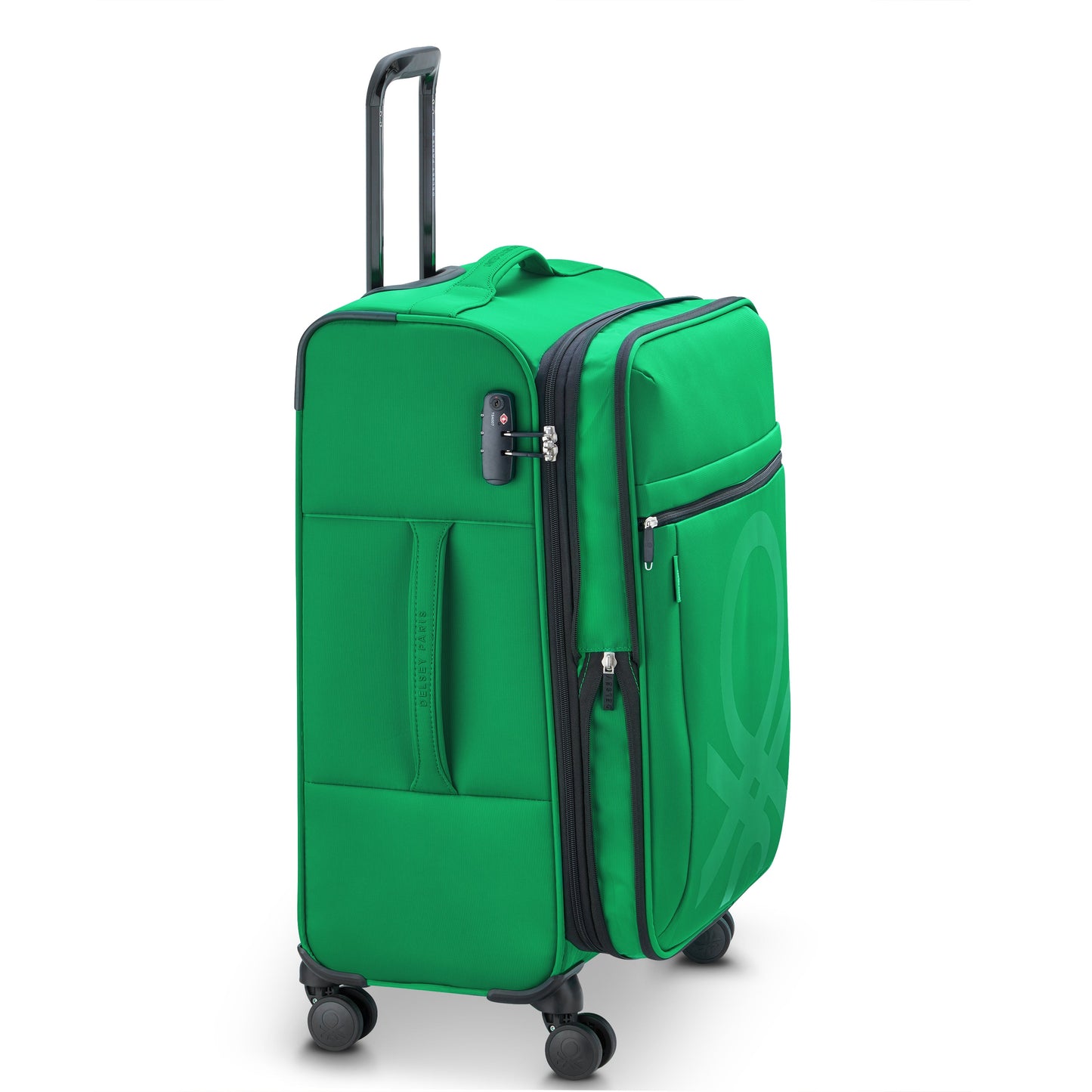 Delsey COLOR BLOCK - M Expandable (66cm) - Green