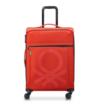 Delsey COLOR BLOCK - M Expandable (66cm) - Red