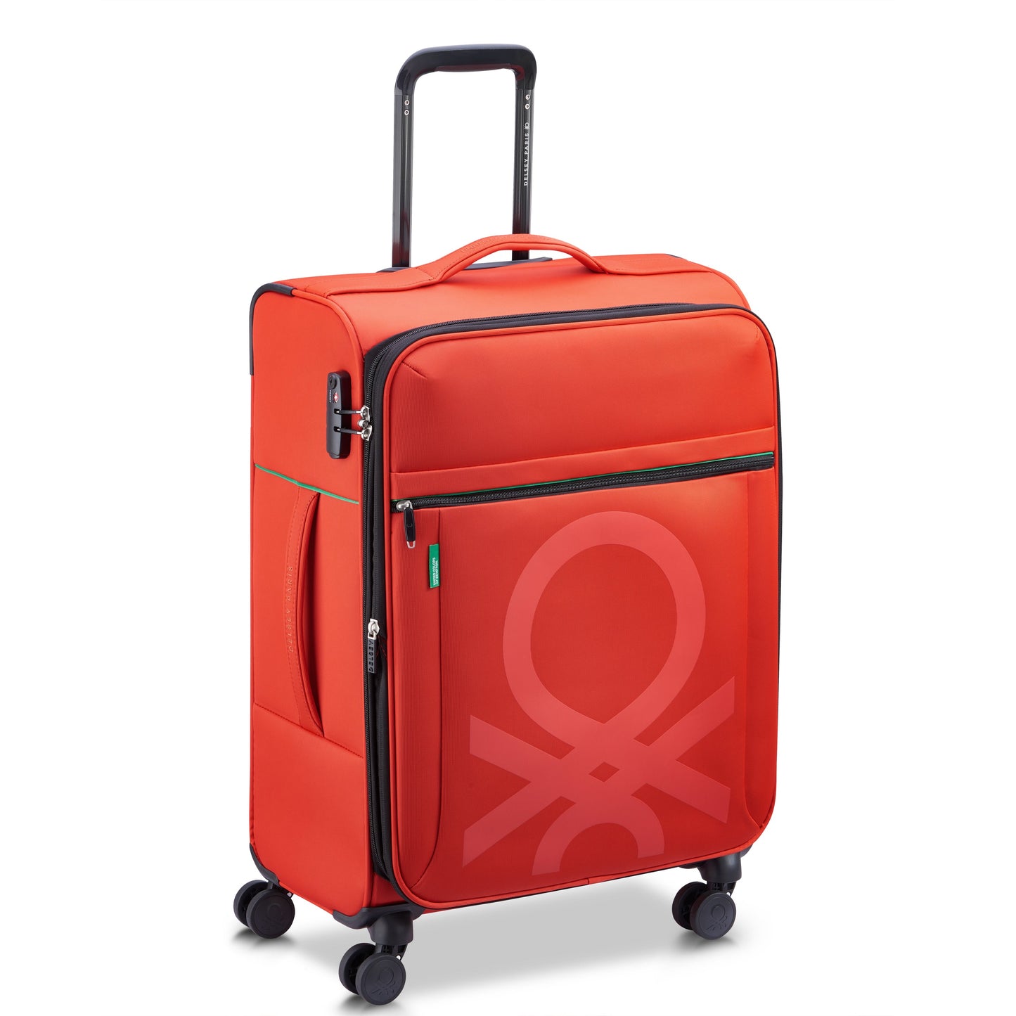 Delsey COLOR BLOCK - M Expandable (66cm) - Red
