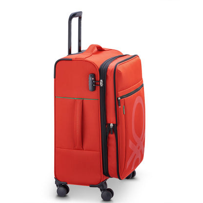 Delsey COLOR BLOCK - M Expandable (66cm) - Red