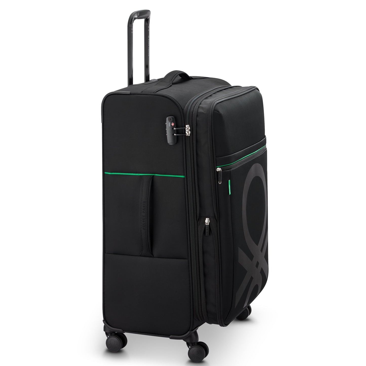 Delsey COLOR BLOCK - L Expandable (76cm) - Black