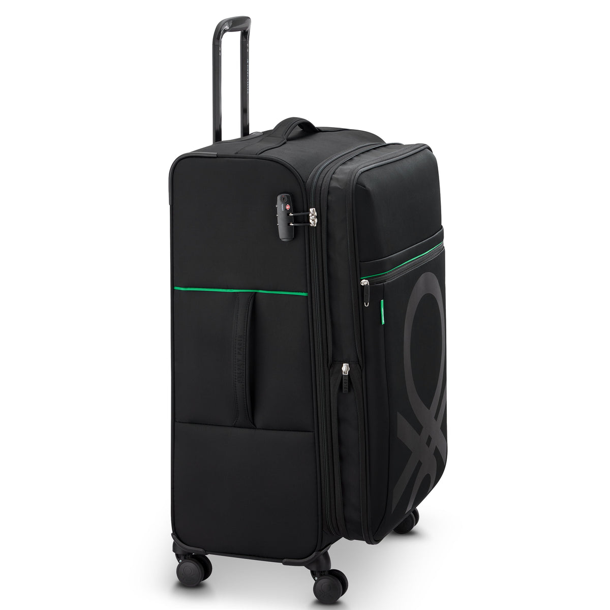 Delsey COLOR BLOCK - L Expandable (76cm) - Black