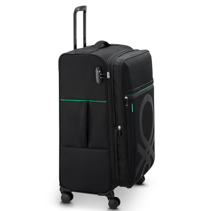 Delsey COLOR BLOCK - L Expandable (76cm) - Black