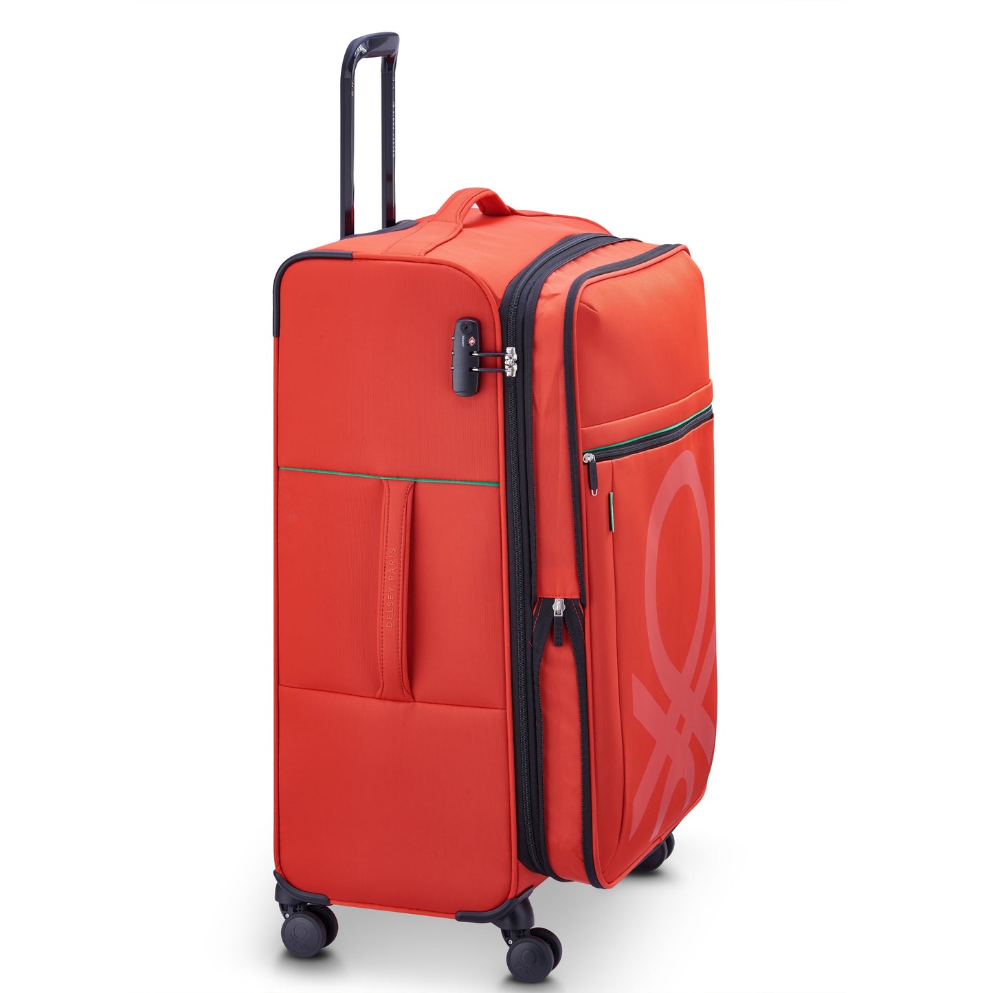 Delsey COLOR BLOCK - L Expandable (76cm) - Red
