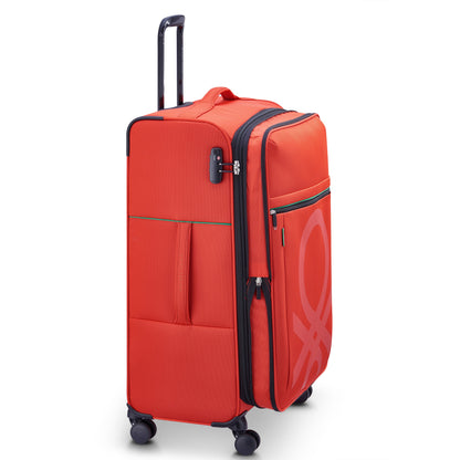 Delsey COLOR BLOCK - L Expandable (76cm) - Red
