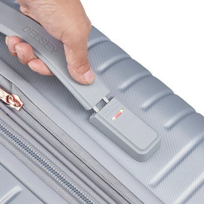Delsey Cruise 3.0 - Medium Expandable Spinner - Platinum