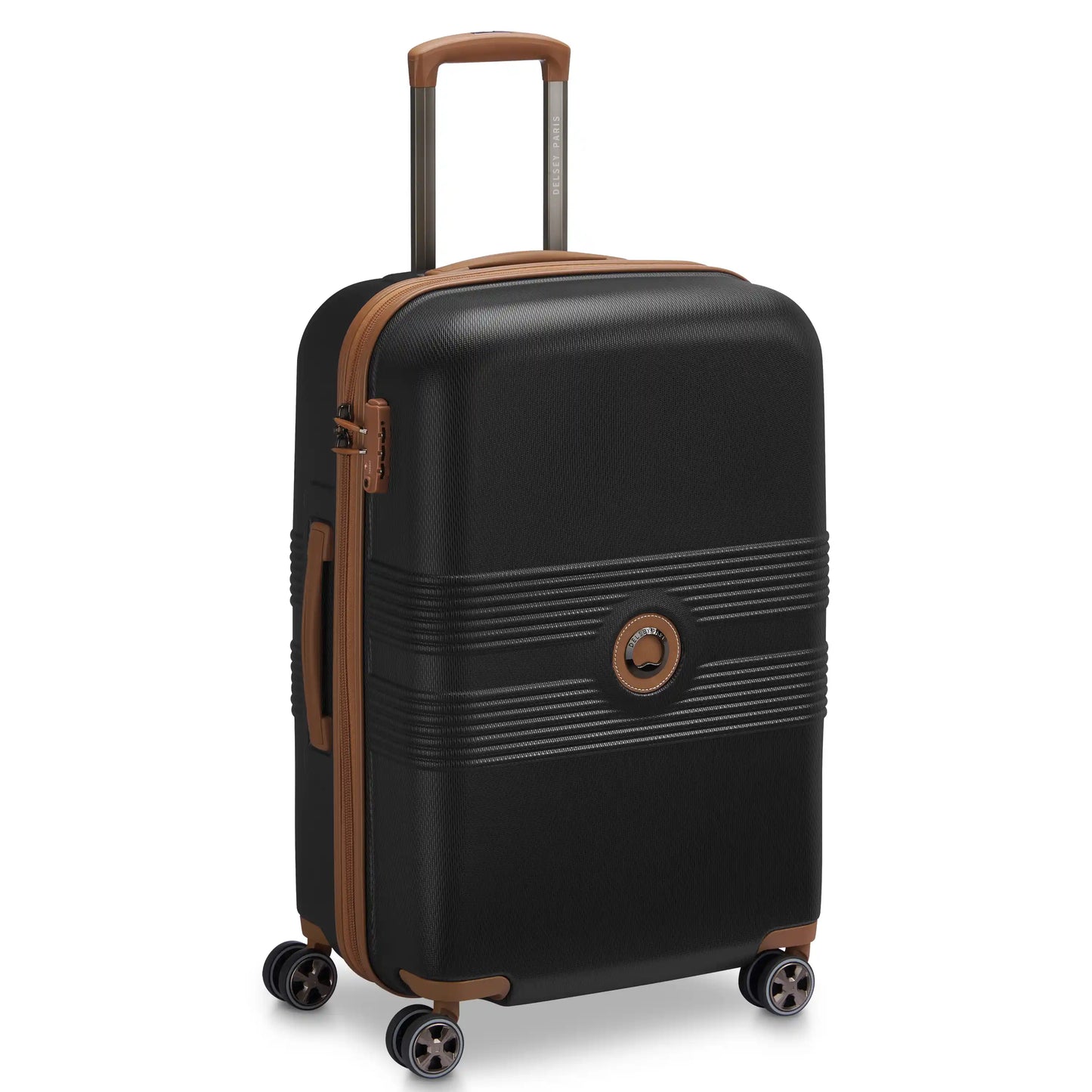 Delsey FLANERIE SE - Medium Spinner - Black/Brown