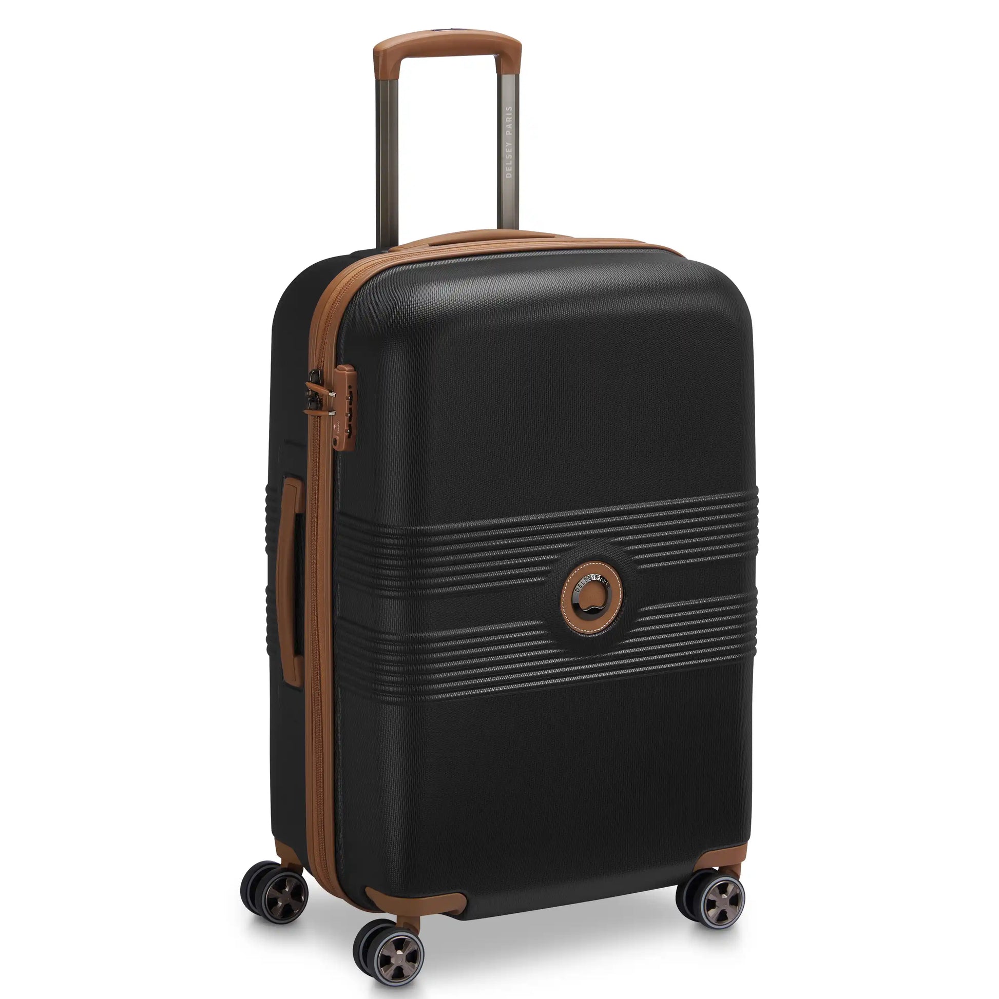 Delsey FLANERIE SE - Medium Spinner - Black/Brown