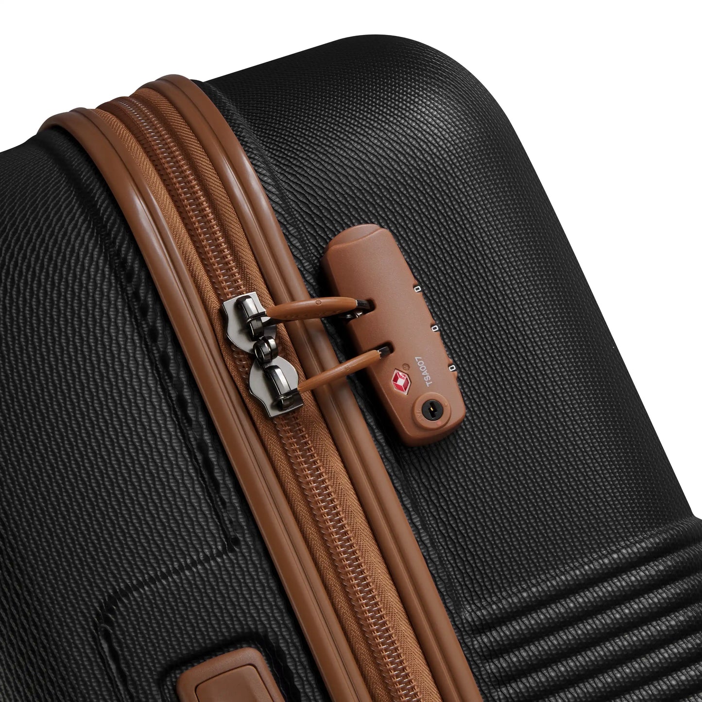 Delsey FLANERIE SE - Medium Spinner - Black/Brown