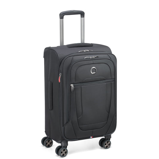 Delsey Helium DLX - Carry-On Plus Expandable Spinner - Black