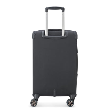Delsey Helium DLX - Carry-On Plus Expandable Spinner - Black