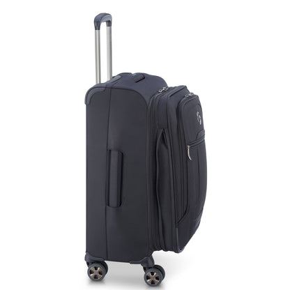 Delsey Helium DLX - Carry-On Plus Expandable Spinner - Black