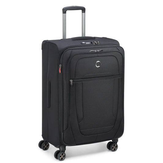Delsey Helium DLX - Medium Expandable Spinner - Black