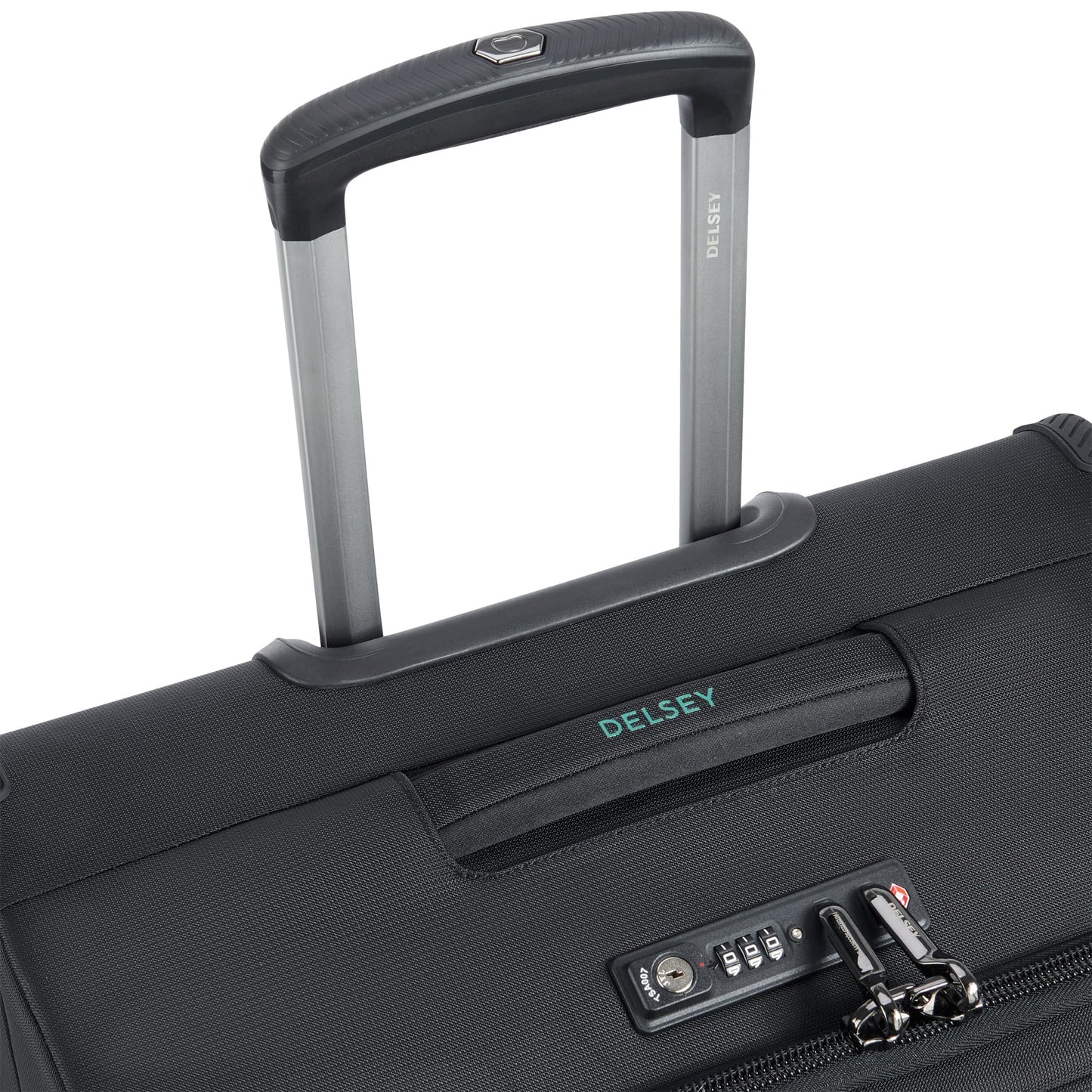Delsey Helium DLX - Medium Expandable Spinner - Black