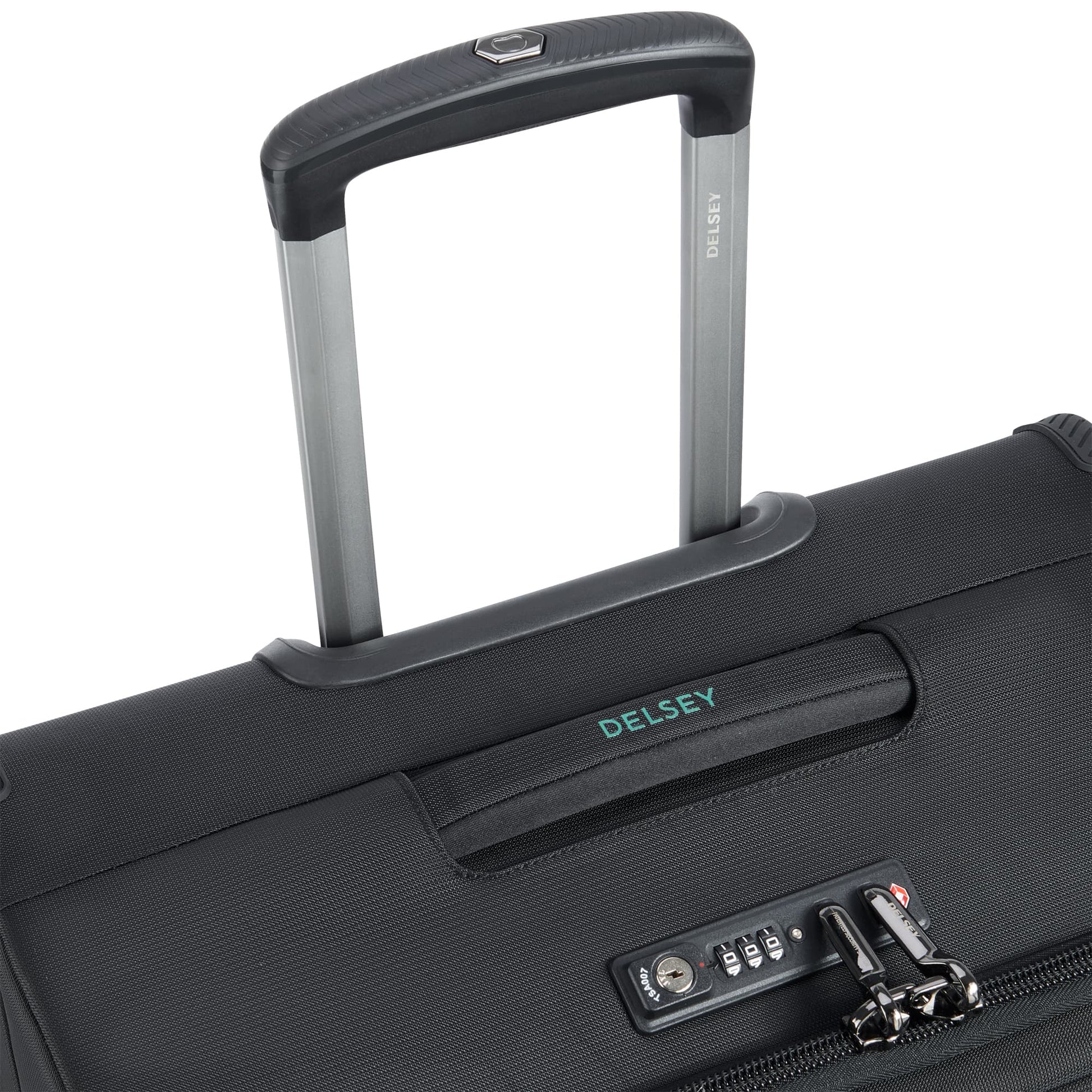 Delsey Helium DLX - Medium Expandable Spinner - Black