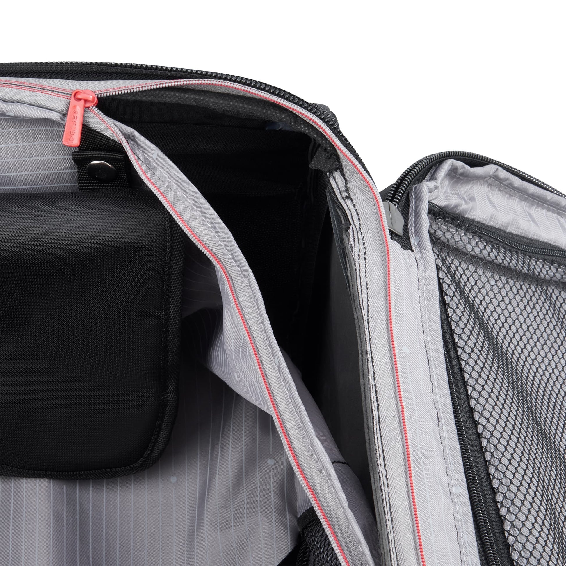 Delsey Helium DLX - Medium Expandable Spinner - Black