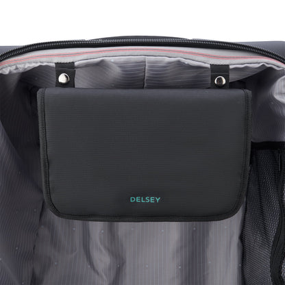 Delsey Helium DLX - Medium Expandable Spinner - Black