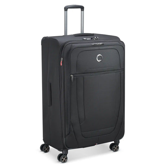 Delsey Helium DLX - Large Expandable Spinner - Black