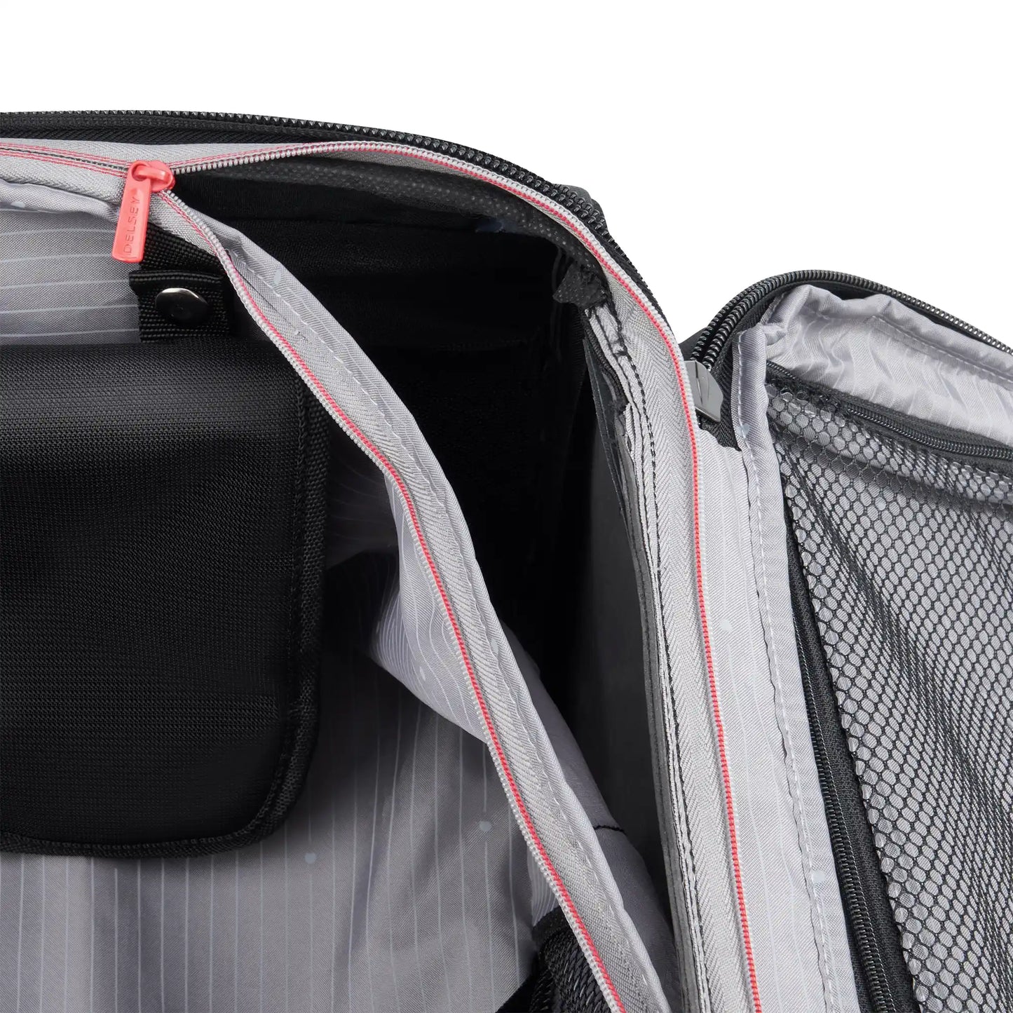 Delsey Helium DLX - Large Expandable Spinner - Black