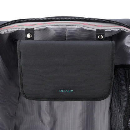 Delsey Helium DLX - Large Expandable Spinner - Black