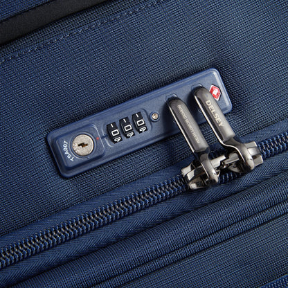 Delsey Helium DLX - Large Expandable Spinner - Navy