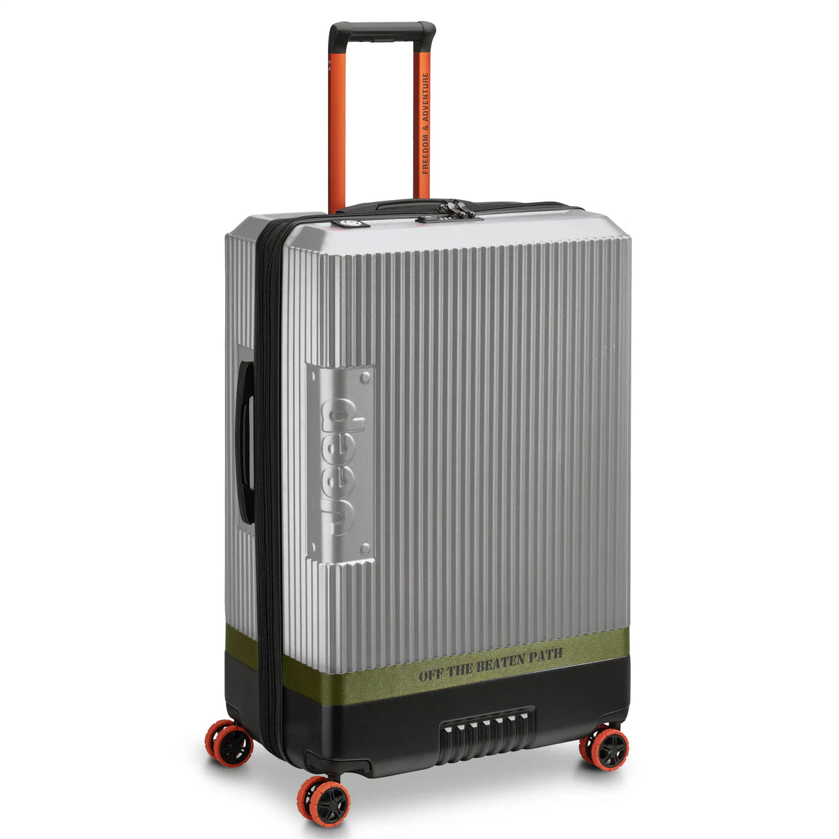 Delsey Jeep JH001A JH001A - Large Expandable Spinner - Silver