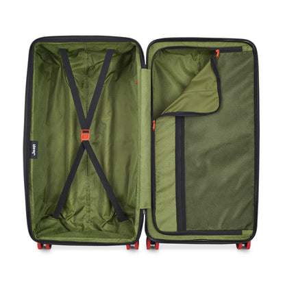 Delsey Jeep JH002B - Large Expandable Spinner Trunk - Chili Pepper Red