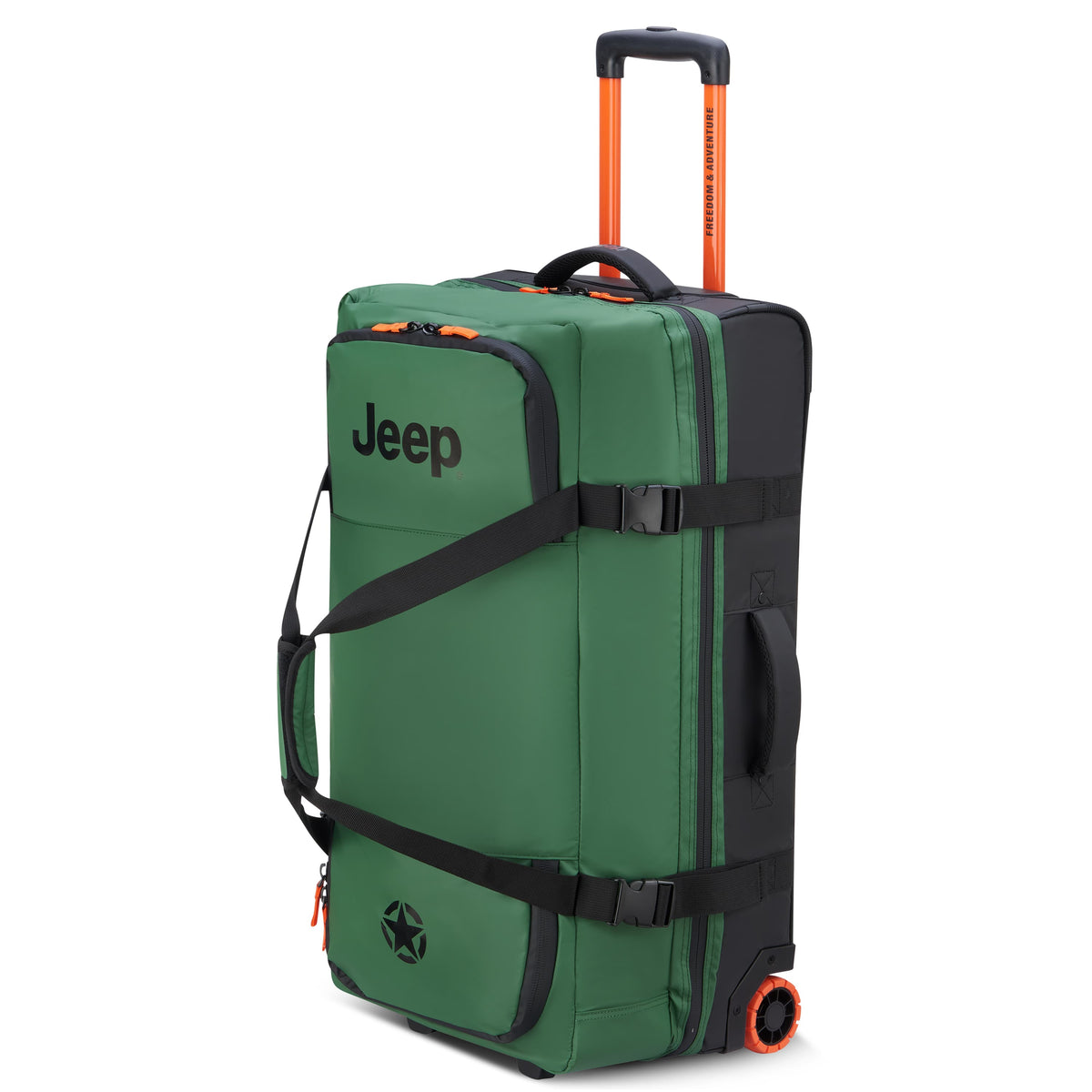 Delsey Jeep JS005A - Large Rolling Duffel Bag - Elm Green