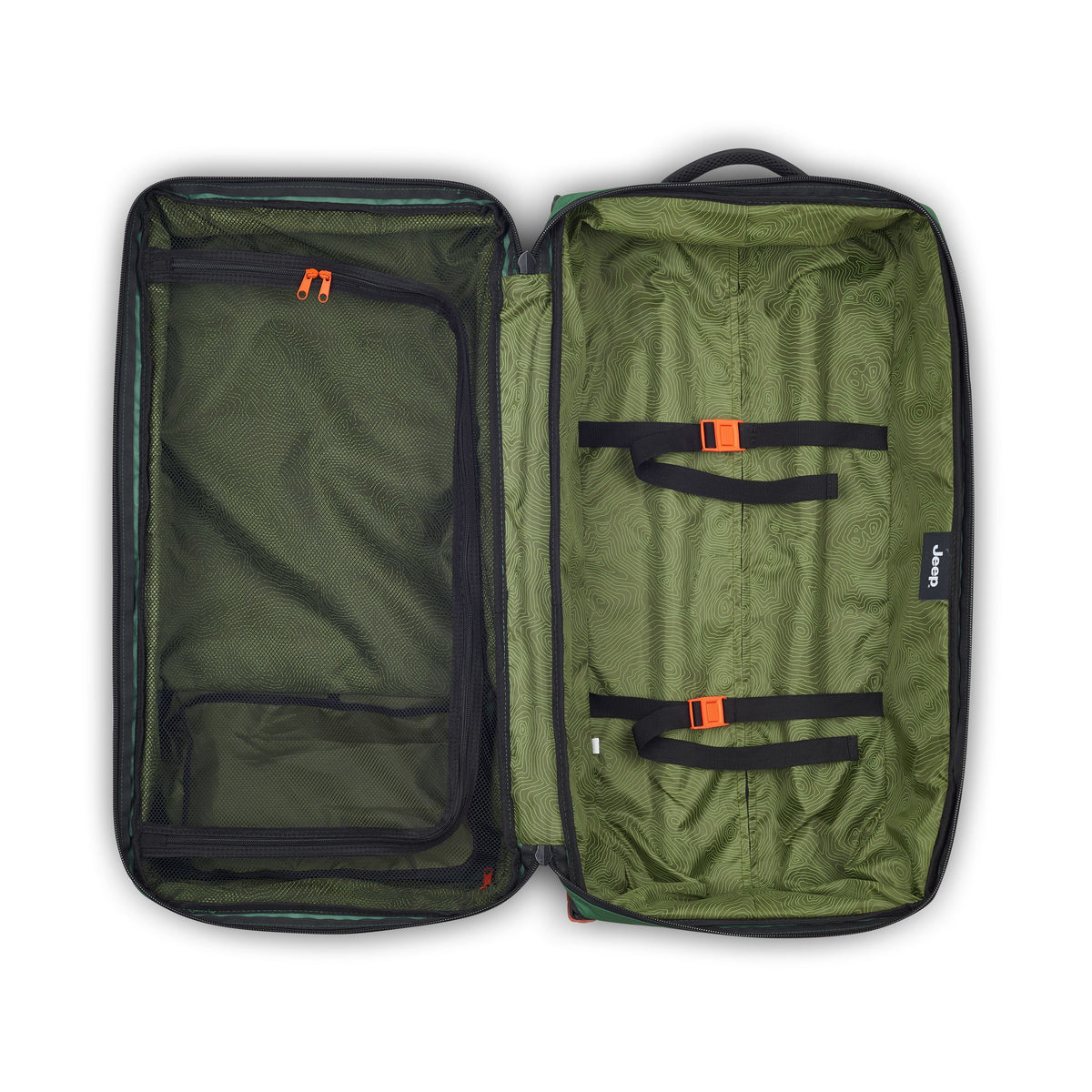 Delsey Jeep JS005A - Large Rolling Duffel Bag - Elm Green