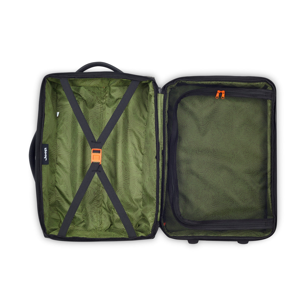 Delsey Jeep JS006B - Small Rolling Duffel Bag - Black