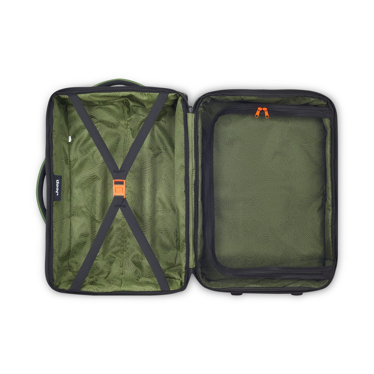 Delsey Jeep JS006B - Small Rolling Duffel Bag - Elm Green