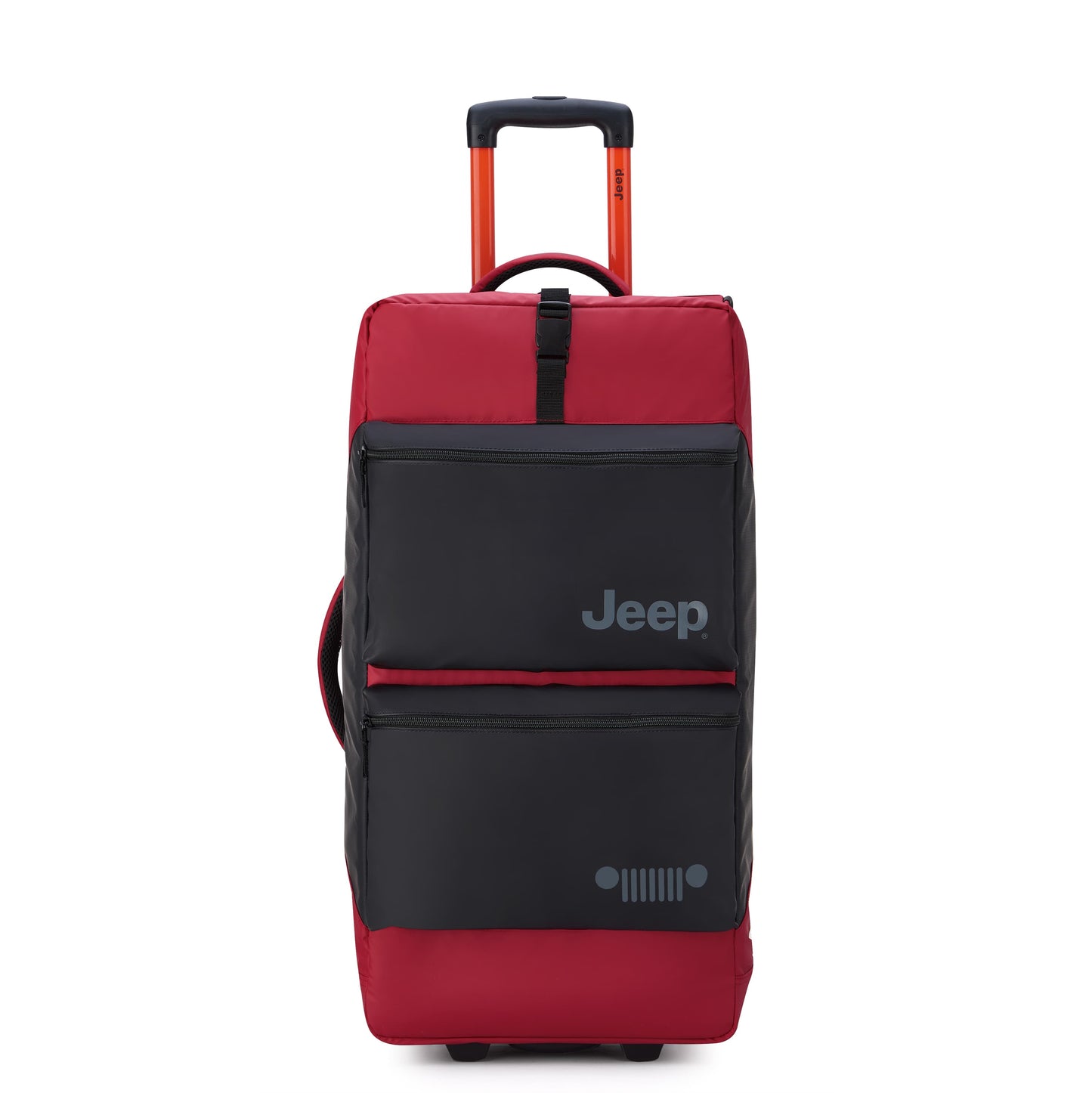 Delsey Jeep JS006B - Medium Rolling Duffel Bag - Tomato Red