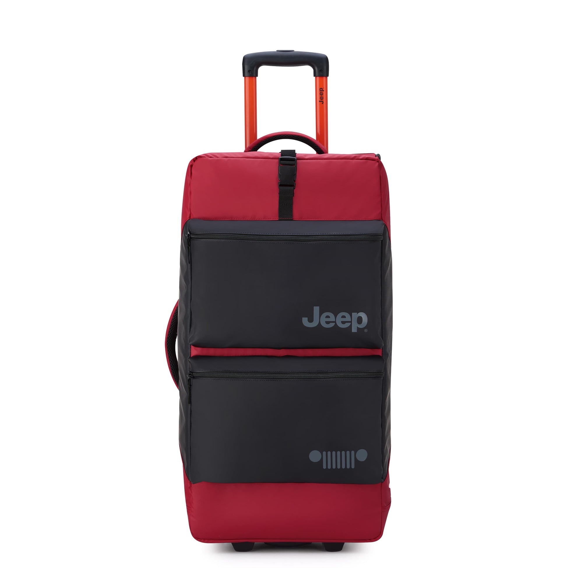 Delsey Jeep JS006B - Medium Rolling Duffel Bag - Tomato Red
