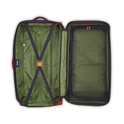 Delsey Jeep JS006B - Medium Rolling Duffel Bag - Tomato Red