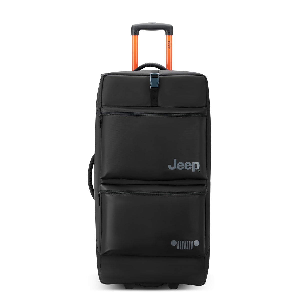 Delsey Jeep JS006B - Large Rolling Duffel Bag - Black