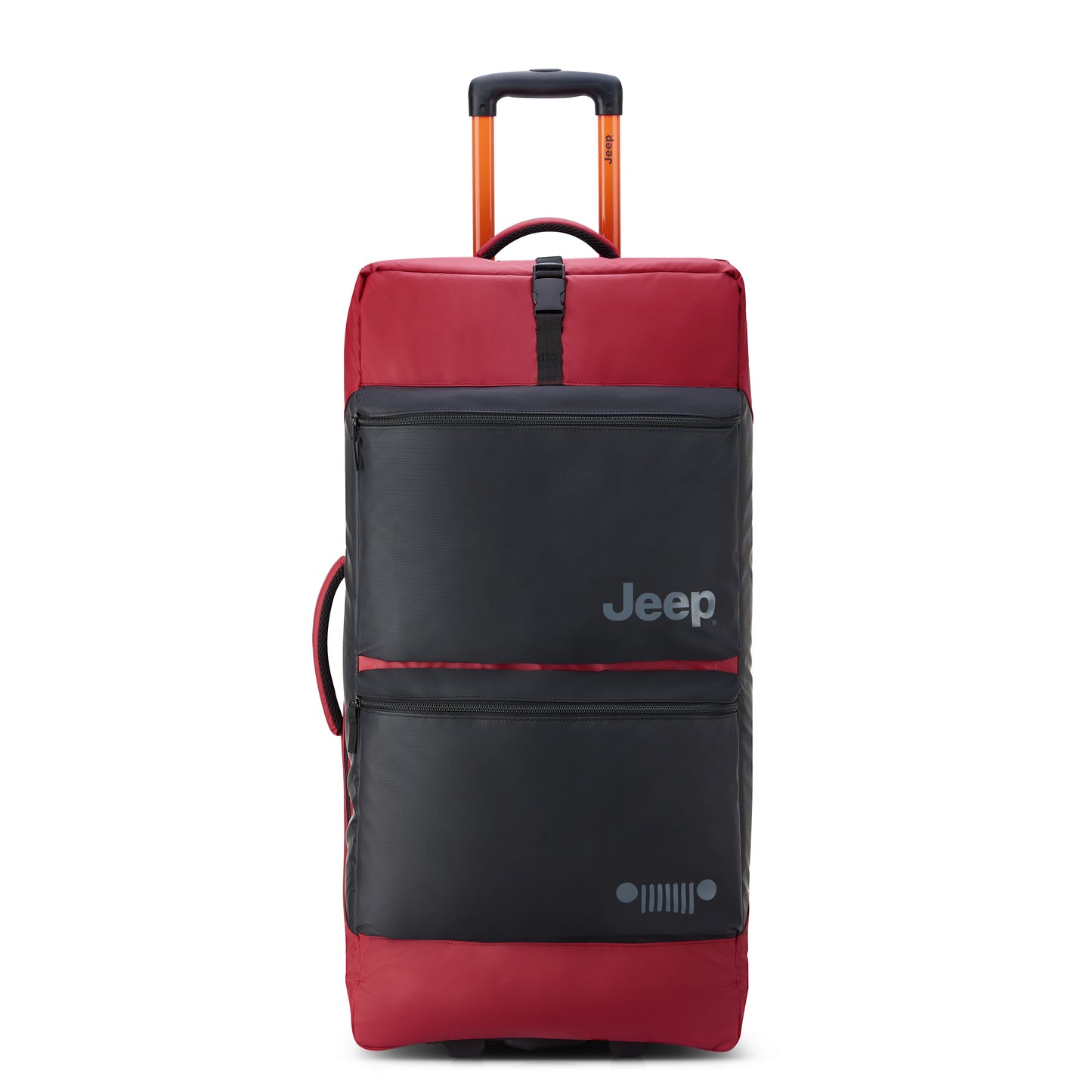 Delsey Jeep JS006B - Large Rolling Duffel Bag - Tomato Red