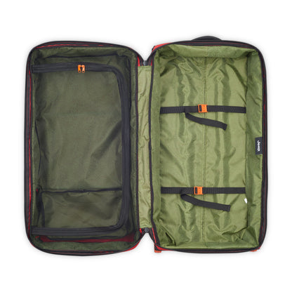 Delsey Jeep JS006B - Large Rolling Duffel Bag - Tomato Red