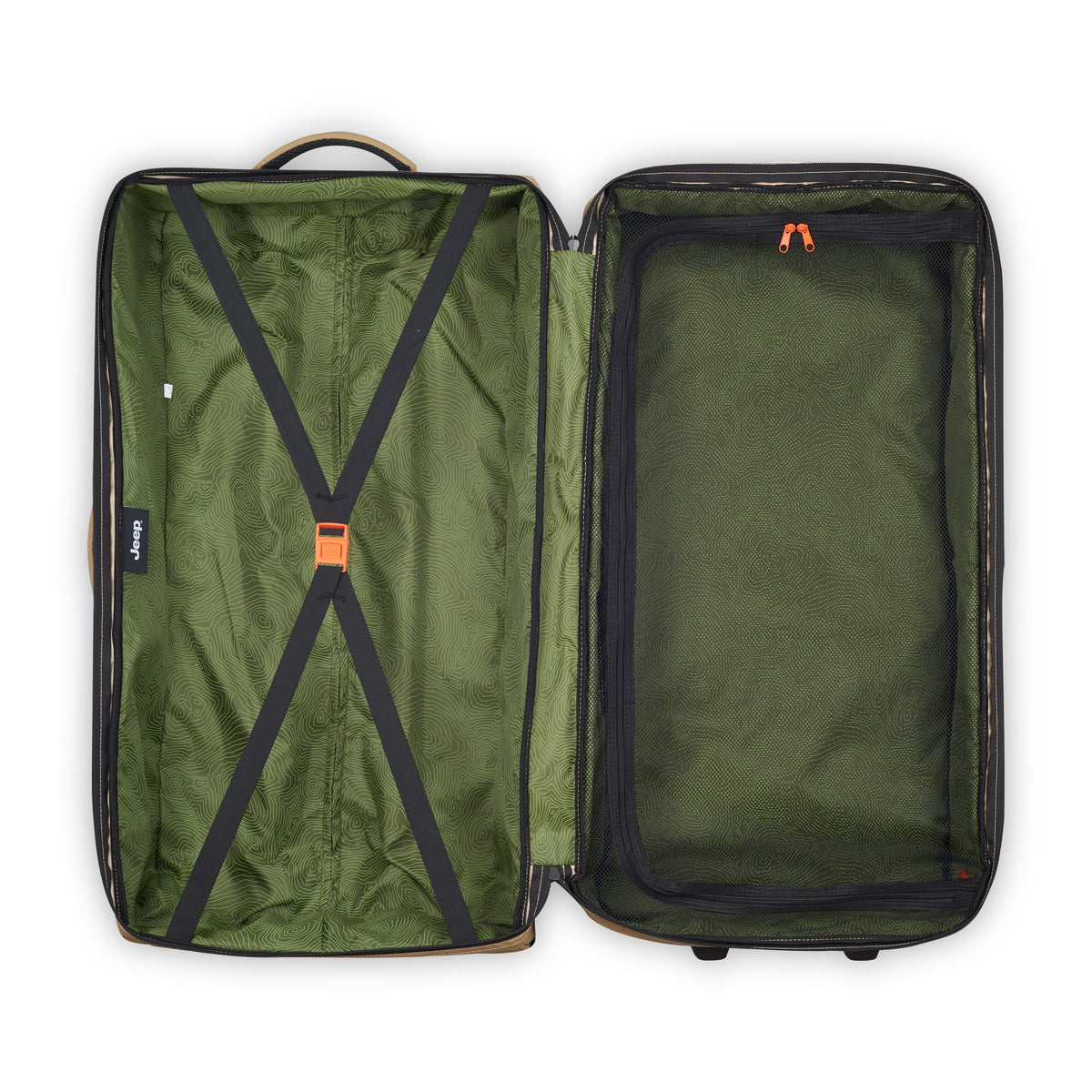 Delsey Jeep JS006B - Large Rolling Duffel Bag - Warm Sand