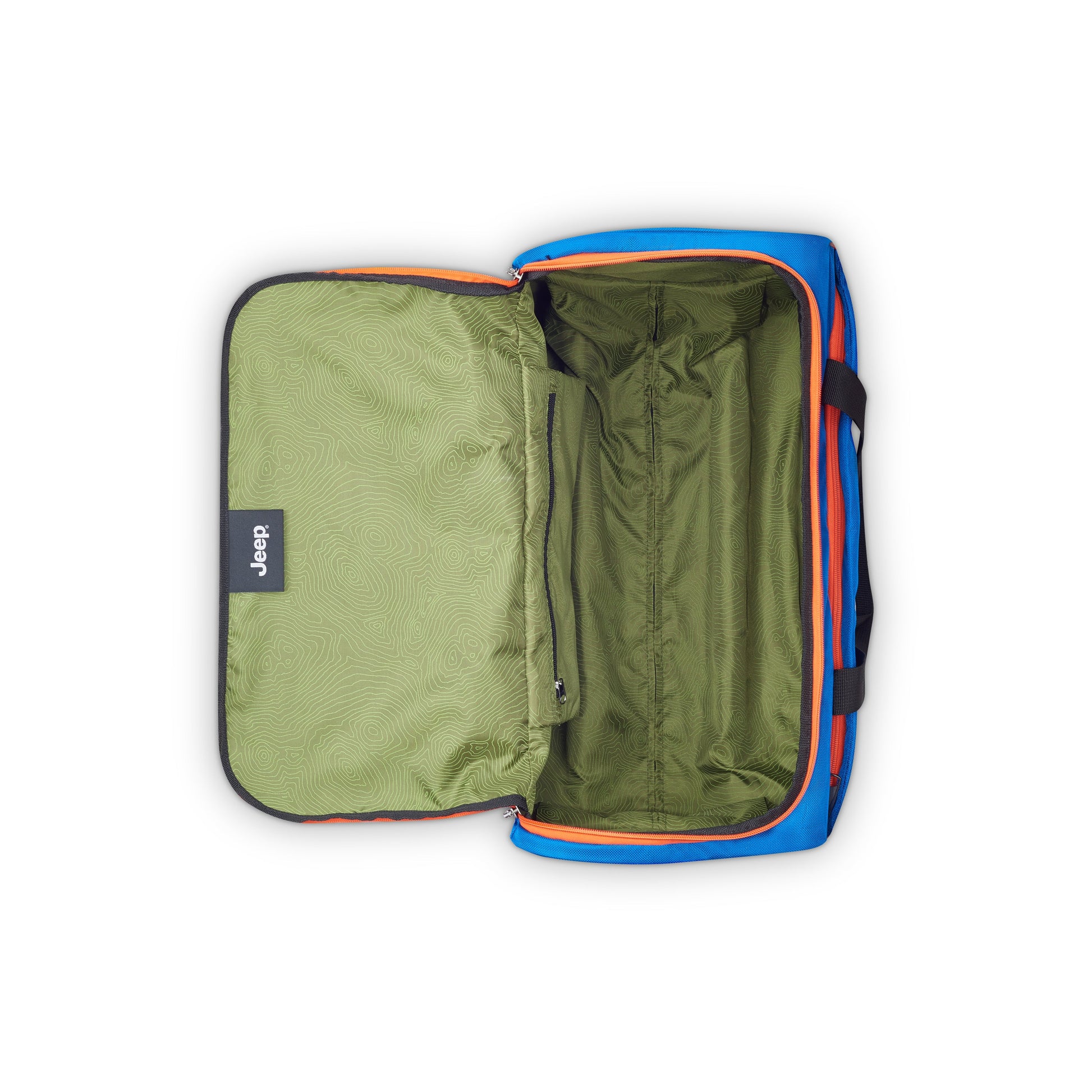 Delsey Jeep JS009D - Carry-On Rolling Duffel Bag - Bright Blue