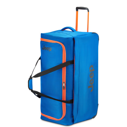 Delsey Jeep JS009D - Large Rolling Duffle Bag - Bright Blue