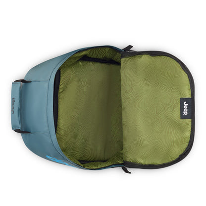 Delsey Jeep JS012C - Dual Material Laptop Backpack - Light Blue