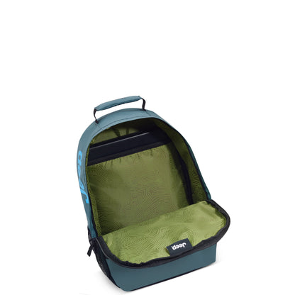 Delsey Jeep JS012C - Dual Material Laptop Backpack - Light Blue